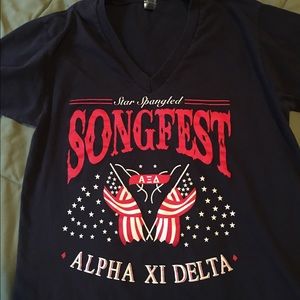 Americana Alpha Xi Delta Medium V Neck